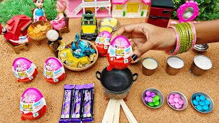 Miniature Kinder Joy Chocolate Brownie Cake Recipe  Kinder Joy Chocolate CookiesChocolate Biscuits [upl. by Eatnahs]