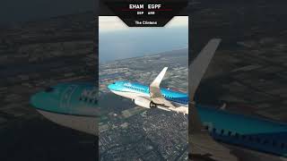 PMDG 737800 Amsterdam to Glasgow UK  MSFS  Full Flight with VATSIM LIVE ATC [upl. by Trinette]