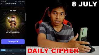 Hamster Kombat Daily Cipher Today 1M Coins 8 July 2024 [upl. by Nannahs]