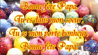 Poème pour la fête des Pères « Bonne fête Papa » [upl. by Bela]