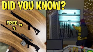 GTA Online DID YOU KNOW  The Nightclub Has 6 FREE Weapons You Can Pickup  A Gun Locker [upl. by Turley]