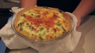 Healthy Turkey Bacon Quiche With Tortilla shell [upl. by Selmore396]