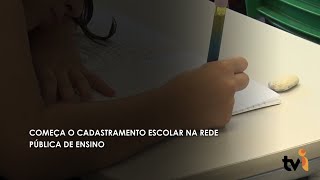 Começa o cadastramento escolar na rede pública de ensino [upl. by Sterner123]