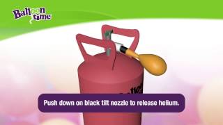 How to Use Balloon Time Helium Tank [upl. by Cyrie]