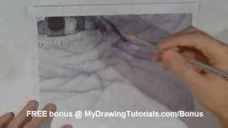 Realistic Pencil Portrait Mastery  How to Draw Wrinkles on the Face [upl. by Novit]