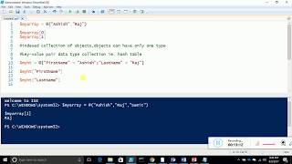 5 Arrays and hash table in PowerShell [upl. by Acie]