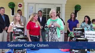 Senator Cathy Osten Highlights Conor’s Law by Hosting Skateboard Helmet Giveaway Event in Ledyard [upl. by Zoilla]