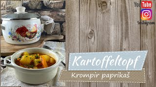 Kartoffel  Topf mit geröstetem Ofengemüse  krompir paprikas [upl. by Sula]