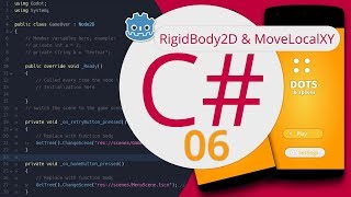 Godot 3 C 06  Enemies amp RigidBody2D MoveLocalXY [upl. by Sanez]