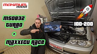 330CI TURBO E46  MaxxECU Race  DRAGY 100200  8HP70 [upl. by Aisatna]