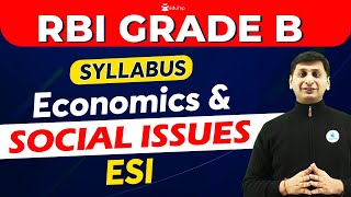 Economics and Social Issues Syllabus RBI Grade B Phase 2  ESI Syllabus RBI  EduTap RBI Syllabus [upl. by Mathi]