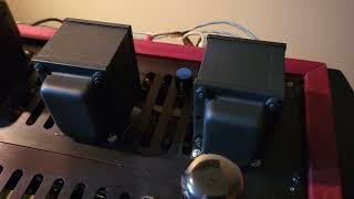 Fisher 800C diy récréation integrated tube amplifier 6GH8A drivers and 6L6GC tubes [upl. by Evante]