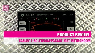 Gitaar stemmen met de Fazley T80 stemapparaat met metronoom  Bax Music [upl. by Sokairyk]