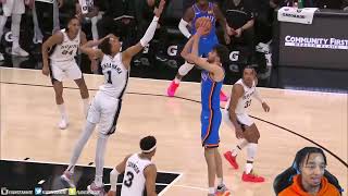 FlightReacts To THUNDER at SPURS  FULL GAME HIGHLIGHTS  February 29 2024 [upl. by Barbie776]