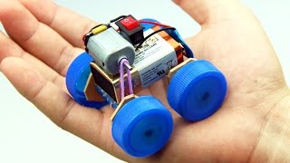 How to Make a Powered Car Very Simple  DIY Electric Mini Car [upl. by Kcorb]