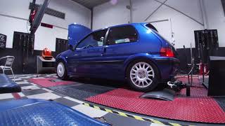 Peugeot 106 s16 18 stroke 220hp TU5JP4 [upl. by Vassaux186]