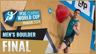 Mens Boulder final  Prague 2024 [upl. by Enaej645]