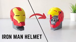 Mechanical Iron Man Helmet With SD Card Holder From Thingiverse [upl. by Rezzani]