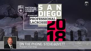 NLL AllAccess President of San Diego Steve Govett [upl. by Atiuqer397]