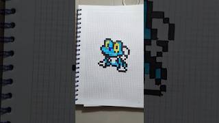 Froakie Pixel Art Pokemon pokemongo pixelart froakie [upl. by Lydie]