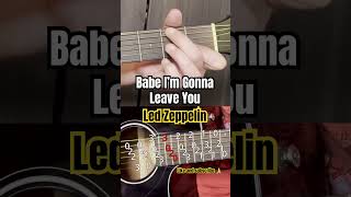 Babe I’m Gonna Leave You guitar tutorial [upl. by Vergos987]