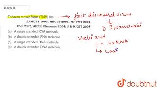 Tobacco mosaic Virus TMV has [upl. by Siva]