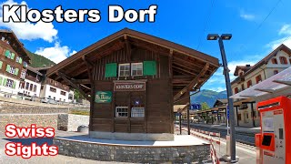 Klosters Dorf Switzerland 4K Graubünden Nice Village Summer [upl. by Marjie]