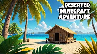 Minecraft but I SURVIVE on a DESERTED ISLAND [upl. by Nuawaj]