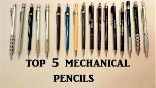 Top 5 Mechanical Pencils Review Pentel Staedtler Rotring [upl. by Zerlina]