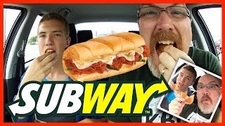 Subway ♥ Pizza Sub Review with Guest Host Ben Domik [upl. by Nosauq]