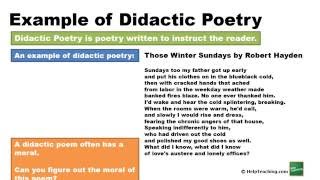 Didactic Poetry [upl. by Ennovaj]