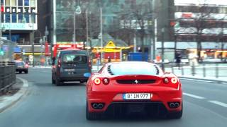 Ferrari F430 drive by using just 1st and 2nd Gear  Sound  Acceleration  Exhaust City Part 2 [upl. by Hilbert]