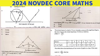 NOVDEC CORE MATHEMATICS 2024 Questions Section A and B [upl. by Tihw701]