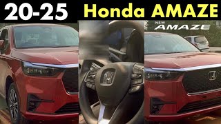 Finally Honda Amaze Facelift 2024 Fully Leaked Before Launch  Features Interiors Launch amp Price [upl. by Gwenore]