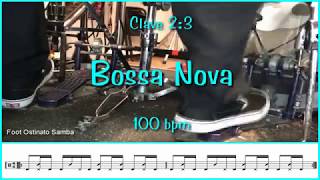 Bossa nova 23 drum groove bpm100 [upl. by Burner107]