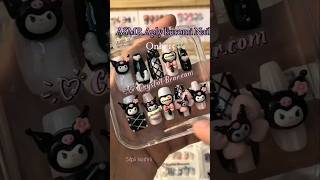 Apply Kuromi Nails Extensions At Home👈🧿nailsdiy youtubeshortsnailsart nailartdesignsytshort [upl. by Radford376]