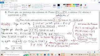 Exercício 3  Prova 1  Axiomas de Peano [upl. by Edith327]