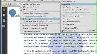 Seguridad en un documento pdf con Adobe Acrobat [upl. by Arlana84]