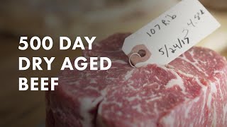 500 Day Dry Aged Beef Breakdown [upl. by Atiran]