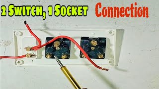 2 Switch  1 Switch Board Connection at Home  Board Wiring [upl. by Orozco256]