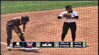 2014 Softball Championship  Game 1 UL Monroe vs Troy Highlights [upl. by Eiznyl829]