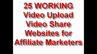 Complete List Of Video Sharing Sites [upl. by Koball246]