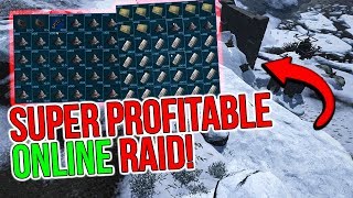 ONLINE ICE CAVE RAID  ARK Small Tribes Official PvP  ARK Survival Evolved [upl. by Kcarb]