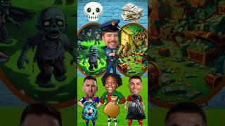 Zombies o Dinero ☠️ Ronaldo vs Messi vs Ishowspeed [upl. by Northrop]