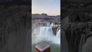 Shoshone Falls Must stop spot in SW Idaho travel waterfall rvlife Idaho sunset roadtrip [upl. by Tristam]