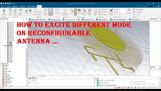 TM01 mode and TM11 mode excitation in reconfigurable antenna in cst [upl. by Enilegna]