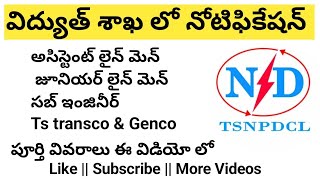 TSNPDCL Jobs Notification Update 2024  TSNPDCL Jobs Notification 2024 [upl. by Ilise976]