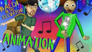 🎵 BALDI PARTY IN THE ELEVATOR🎵  BALDI goes CAMPING w FGTEEV In Real Life amp FNAF Animation [upl. by Etana]