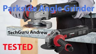 Parkside Performance Angle Grinder PPWS 125 A1 TESTING [upl. by Gardal22]