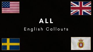 ALL English callouts Guts and Blackpowder [upl. by Haile]